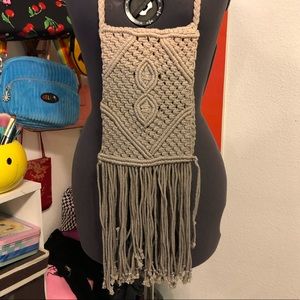 Macrame Crossbody Bag